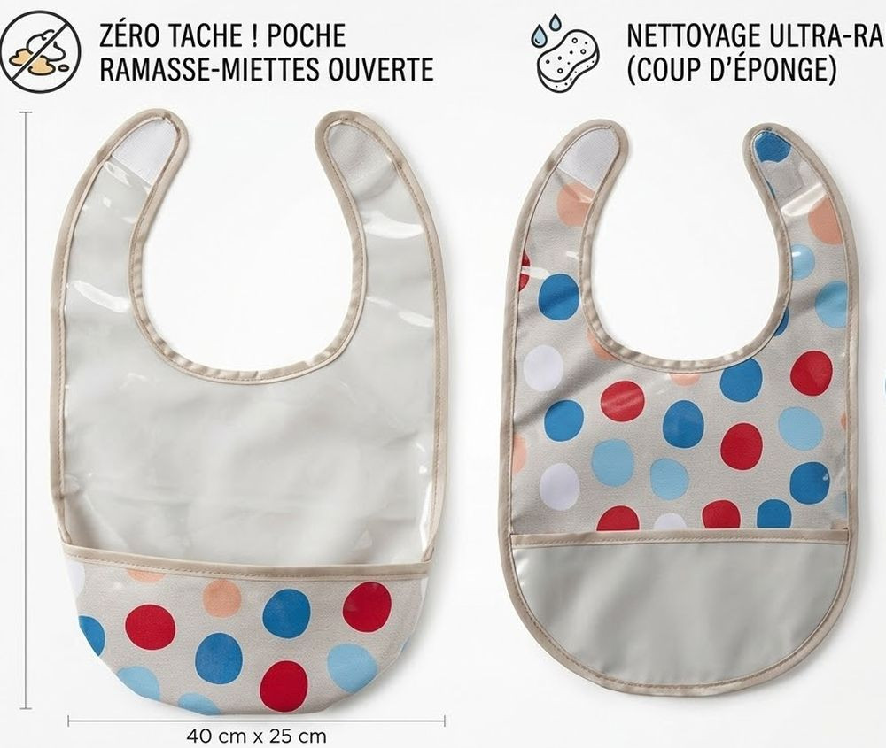 Bavoir recto verso  River...