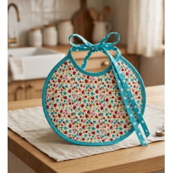 Bavoir petites fleurs colorées