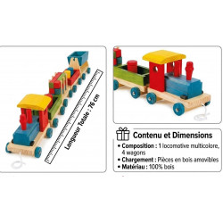 Train en bois "Emile" 