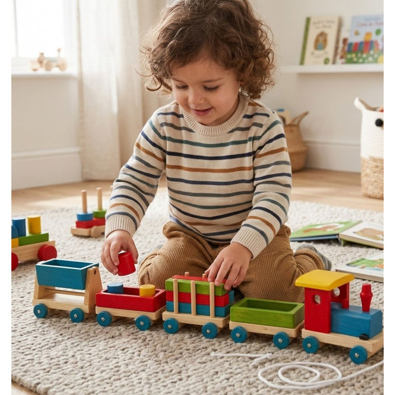 Train en bois "Emile"