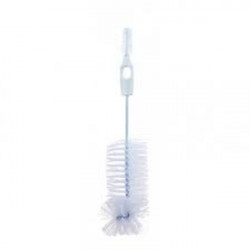 Goupillon blanc '2 en 1' pour biberons et tétines 