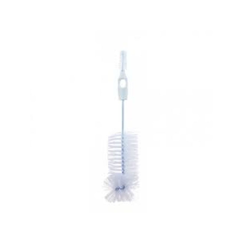 Goupillon blanc '2 en 1' pour biberons et tétines