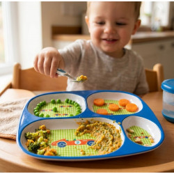 Assiette à compartiments...