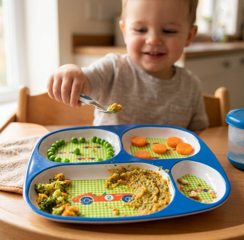 Assiette à compartiments...