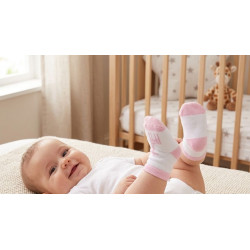 Petites chaussettes motif 'girafe' 