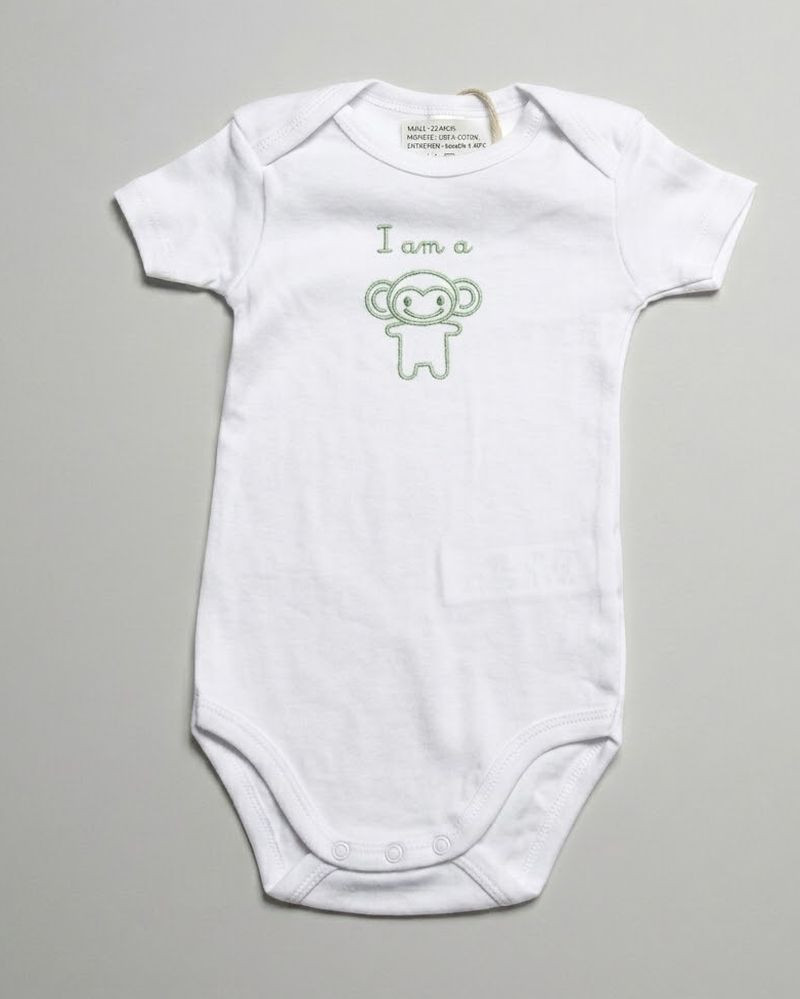 Body blanc à motif 12 mois