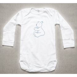 Body blanc à motif 24 mois 