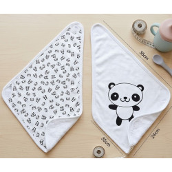 2 Bavoirs Bandana "Panda" 