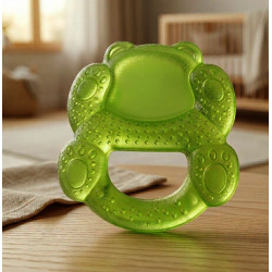 Anneau de dentition souple 'nounours' vert 