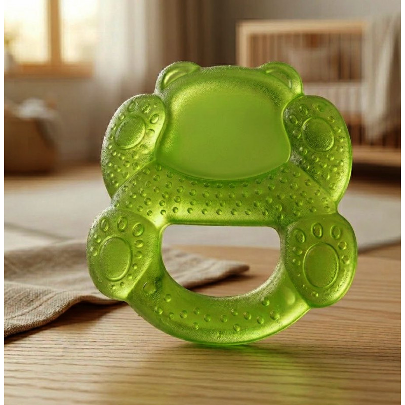 Anneau de dentition souple 'nounours' vert
