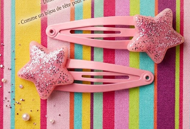 Lot  de 2 barrettes 'Stars...