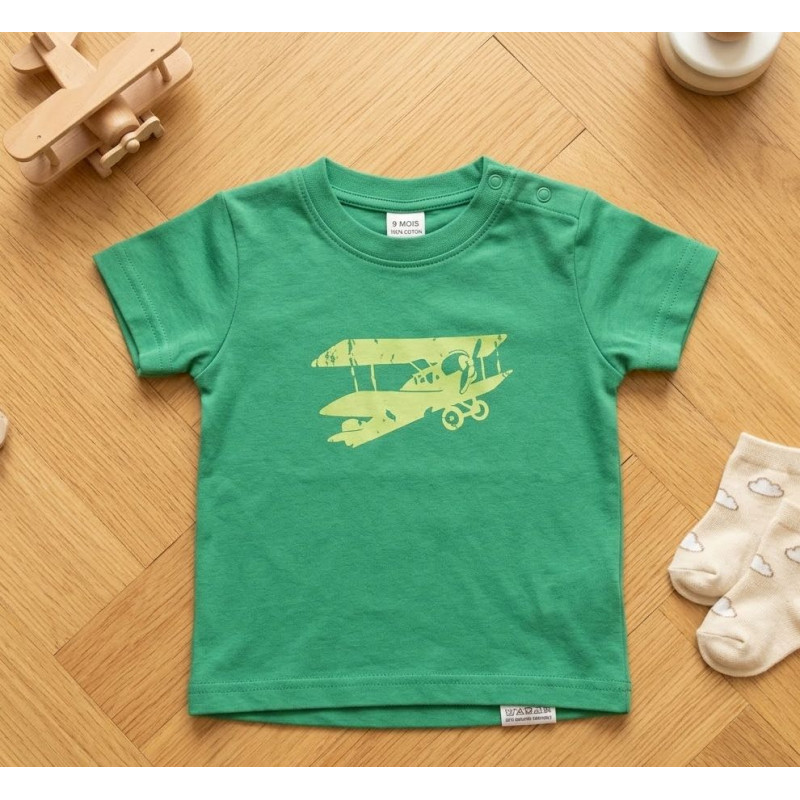 Tee-shirt vert 'In Extenso' 9 mois