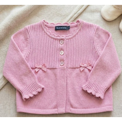 Gilet rose bébé 'Bob et Julie' 6 mois 