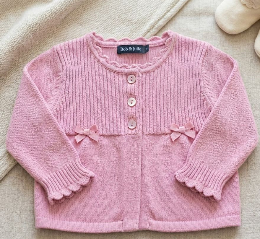 Gilet rose bébé 'Bob et...