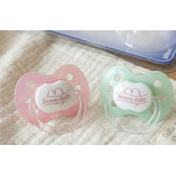 2 sucettes orthodontiques 0 à 3 mois  'Baby Nova' 