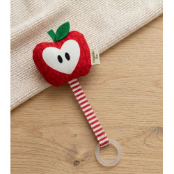 Attache sucette 'Pomme Rouge' 