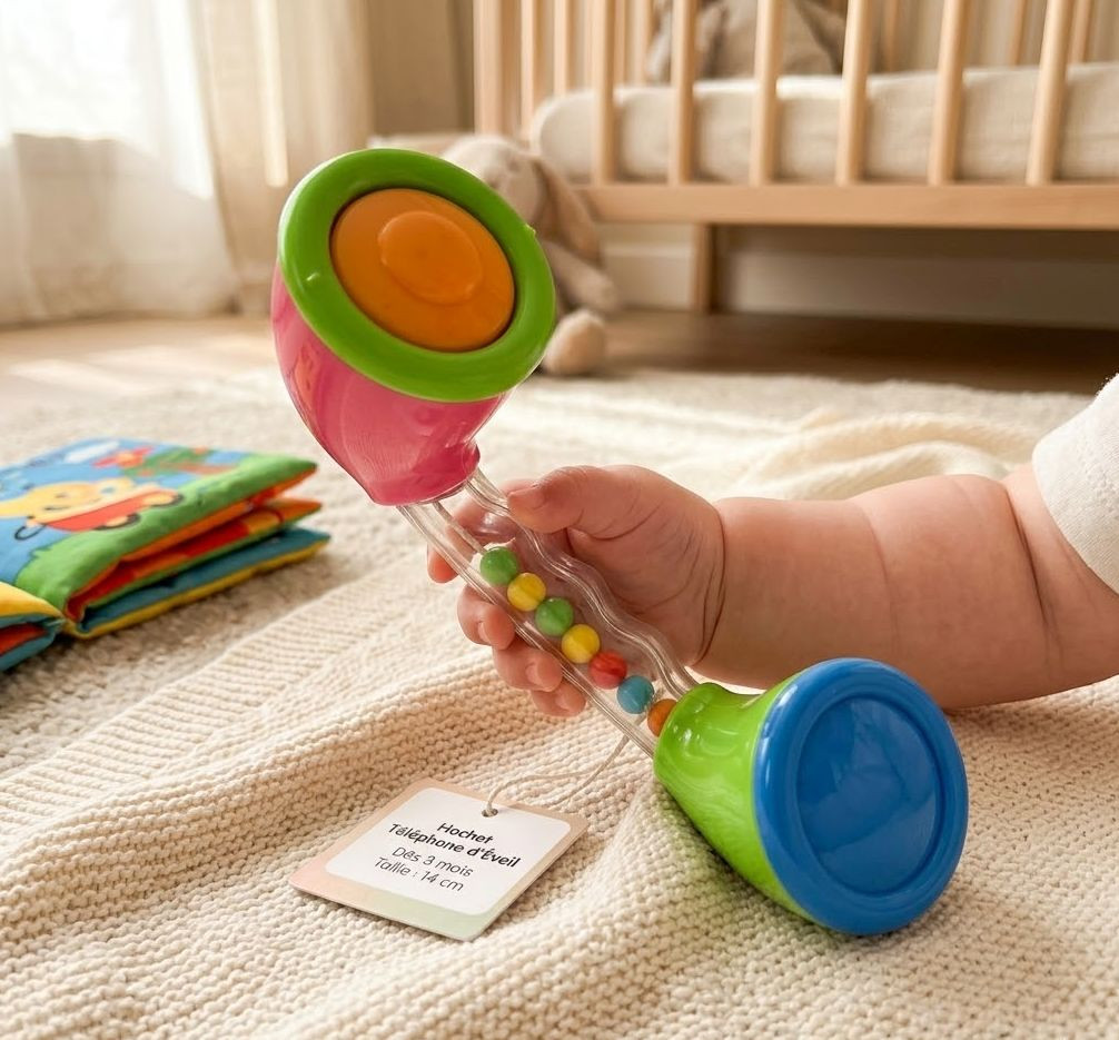 Hochet téléphone bébé 3...