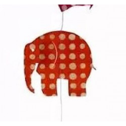 Guirlande  Eléphants rouges 