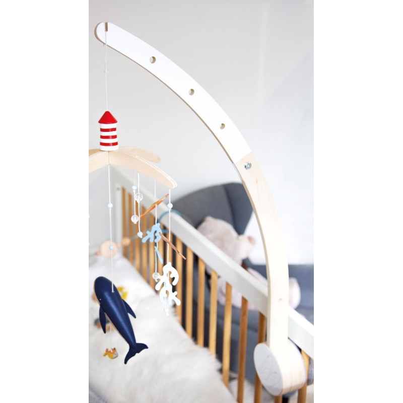 Support de mobile en bois