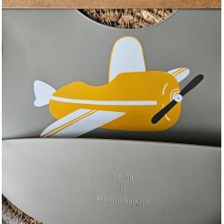 Coffret repas en silicone, bol, bavoirs, cuillère 