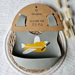 Coffret repas en silicone, bol, bavoirs, cuillère 