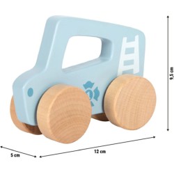 Voiture à pousser- Bleue 