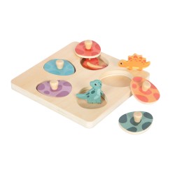 Puzzle en bois et mémo dinos 