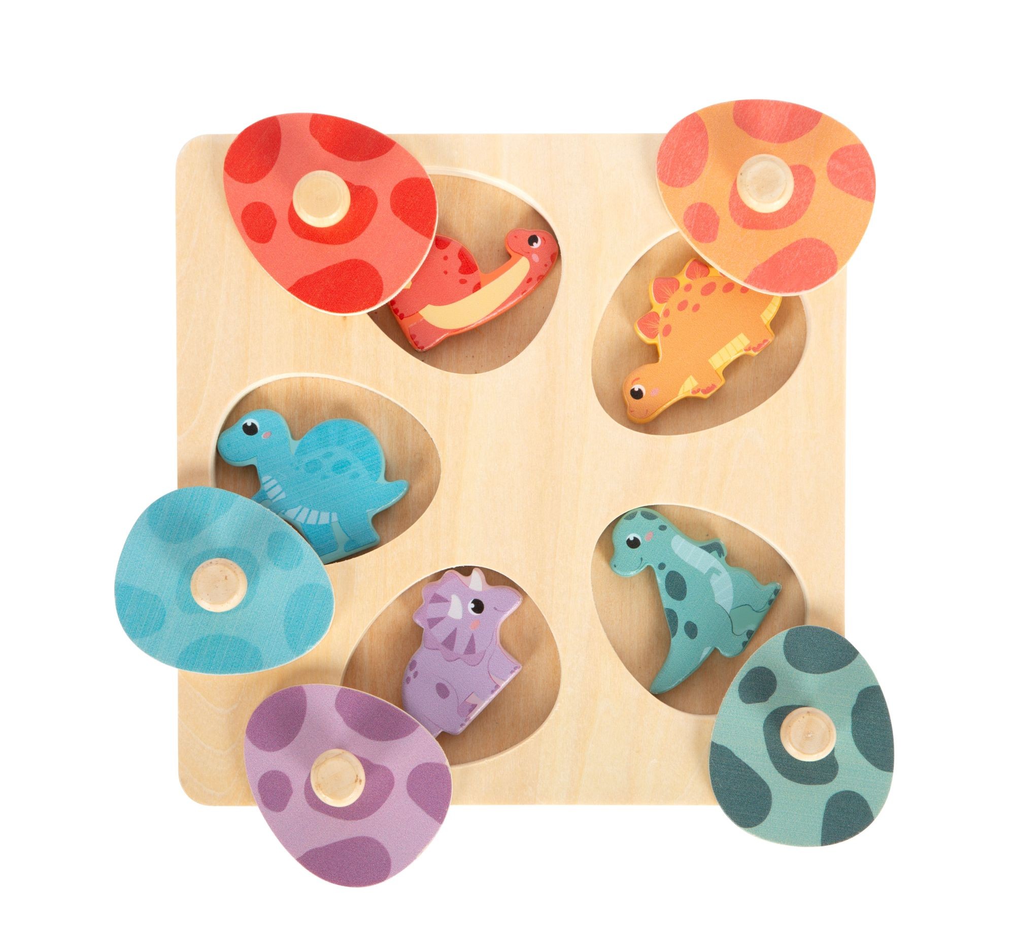Puzzle en bois et mémo dinos