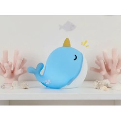 Veilleuse Narval -Silicone  Tactile, Rechargeable 
