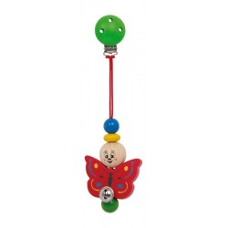 Hochet clip papillon et grelot