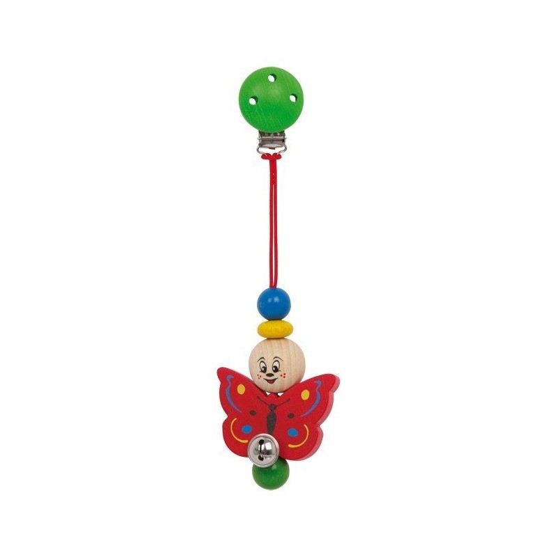 Hochet clip papillon et grelot Hochet clip papillon et grelot