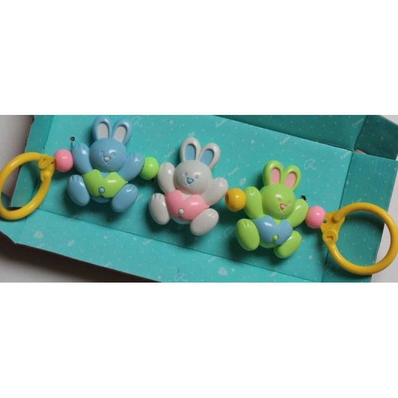 Hochet de 3 lapins Hochet de 3 lapins
