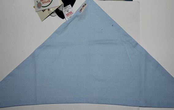 Bavoir bandana bleu ciel