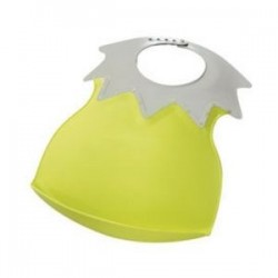 Bavoir 'Arlequin' bicolore vert-gris