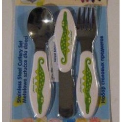 Set de couverts en inox 'crocodile'