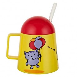 Tasse avec paille 'Tiny Cat' 12 mois + 