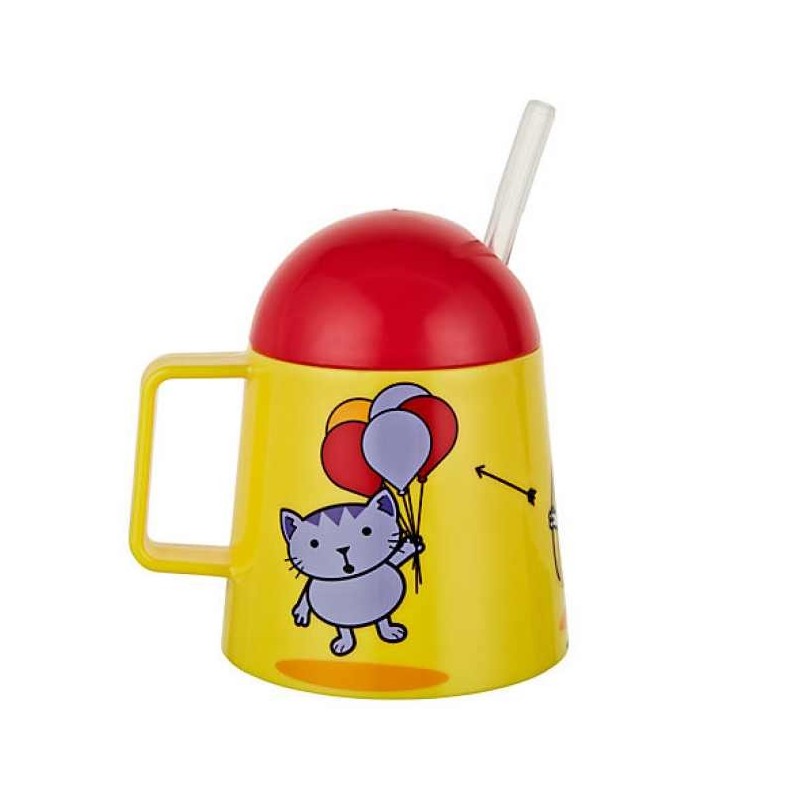 Verre avec paille 'Tiny Cat' Verre avec paille 'Tiny Cat'