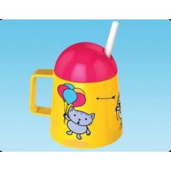 Tasse avec paille 'Tiny Cat' 12 mois +