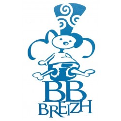 Sticker 'BB Breizh' bleu