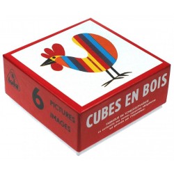4 Mini Cubes 'Animaux' 