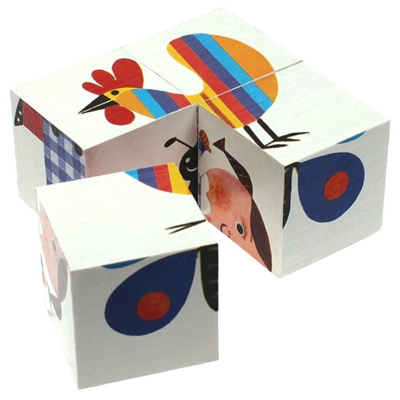 4 Mini Cubes 'Animaux' 4 Mini Cubes 'Animaux'