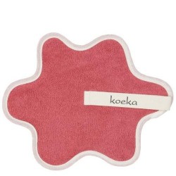 Doudou serviette attache sucette en rose
