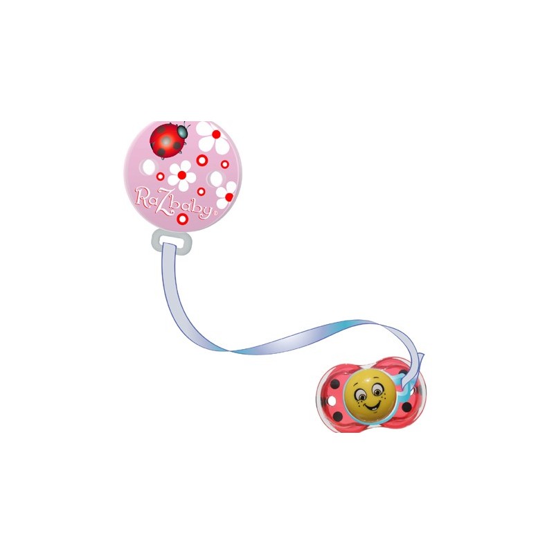 Attache sucette rose Attache sucette rose