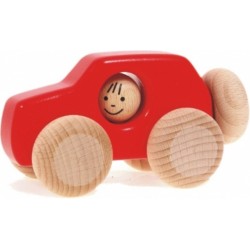 Voiture 4x4 en bois  rouge 