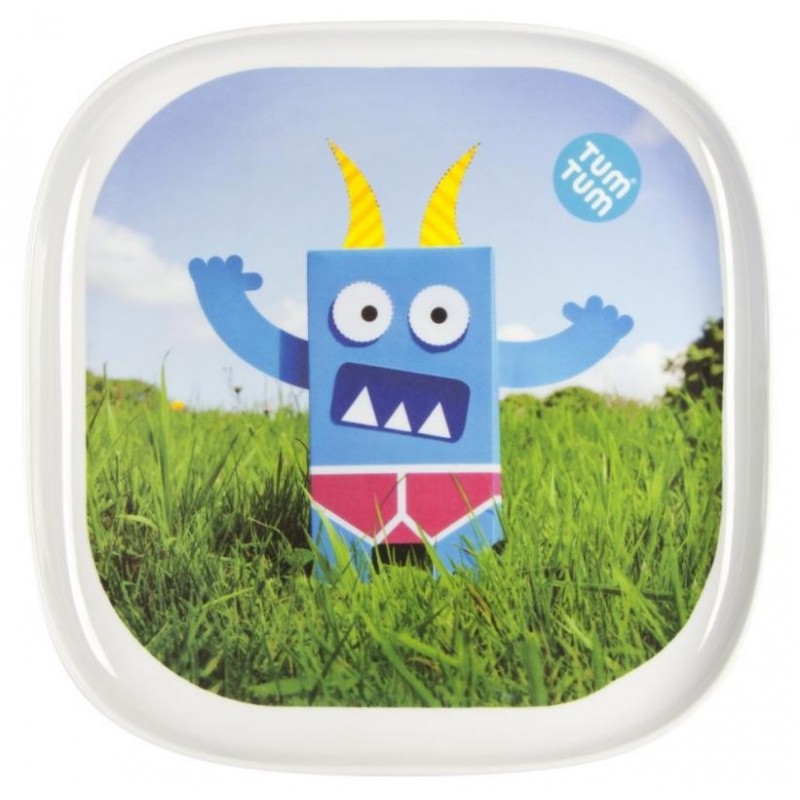 Assiette plate: Petit monstre Assiette plate: Petit monstre