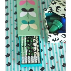 Coffret crayons 'Papillons' 