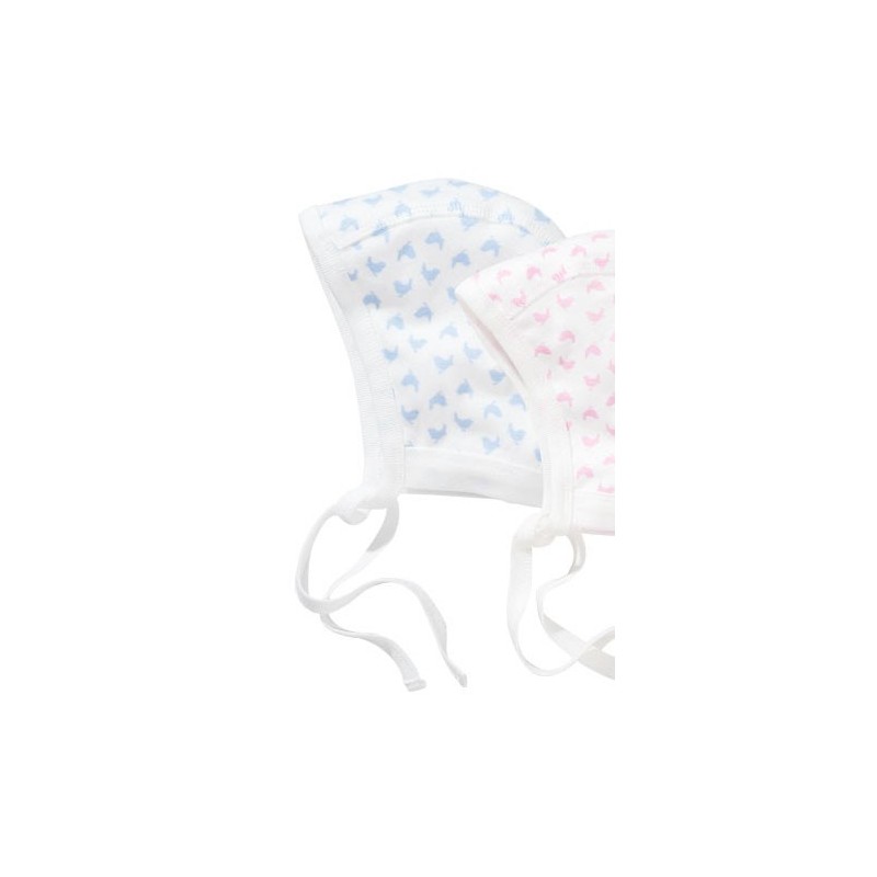 Bonnet Bébé Bleu 100% Coton - Taille 0-3 Mois, Neuf Avec étiquettes, Pour Fille Ou Garçon
