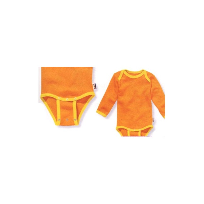 Body avec pressions d'extension 10-24 mois orange Body avec pressions d'extension 10-24 mois orange