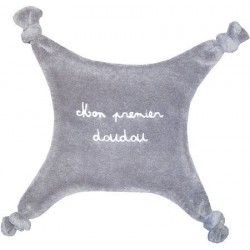 Doudou en velours 'mon premier doudou' 