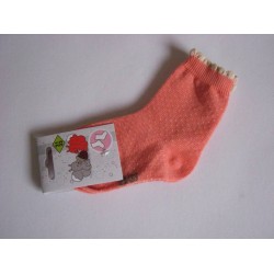 Chaussettes 'orange petits pois blancs' P:18-20 